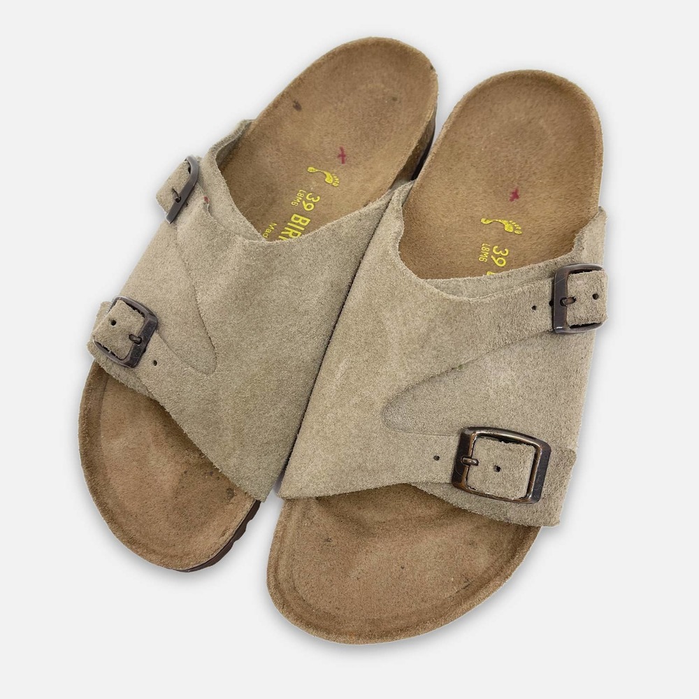 Birkenstock Betula Womens Shoes Size 39 Tan Slip On Clogs Suede Brown Mules